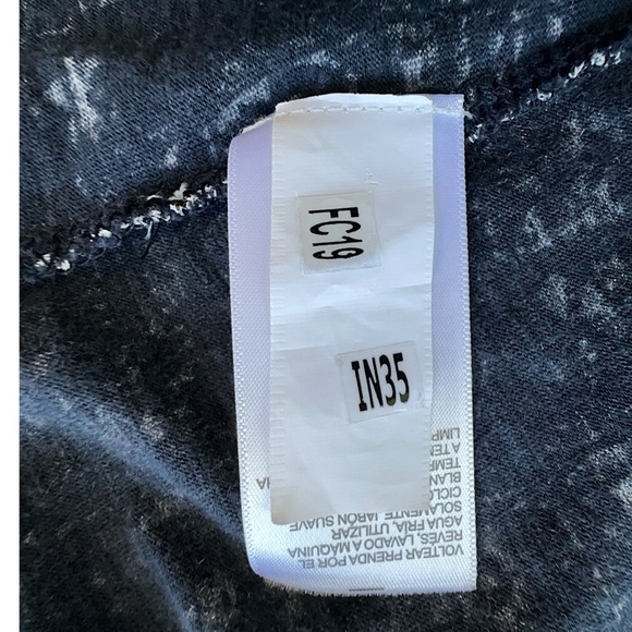 LUCKY BRAND | NWOT NAVY & WHITE COTTON PAISLEY TUNIC 3/4 LENGTH SLEEVES | 1X - Picture 8 of 10